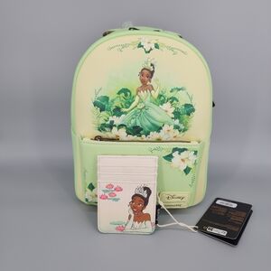 NWT Loungefly Disney Princess Tianna mini backpack with card holder